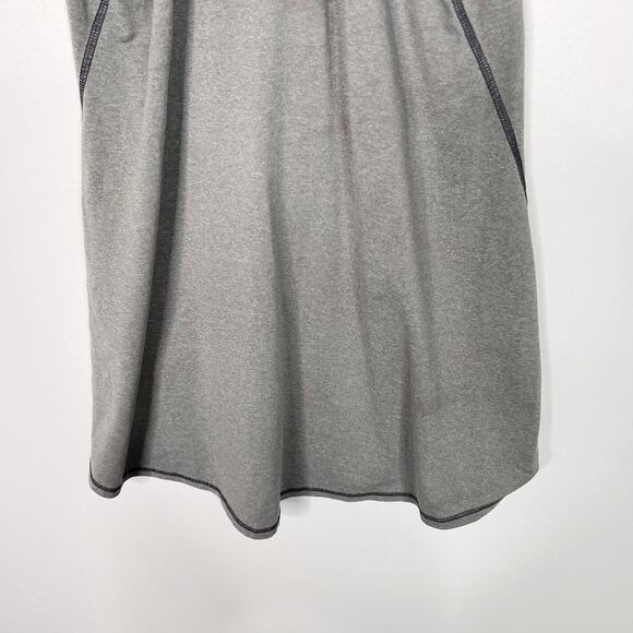 Athleta XSmall XS Gray Heather Chi Tank Top Scoop Neck Racerback Workout Stretch - Picture 6 of 9